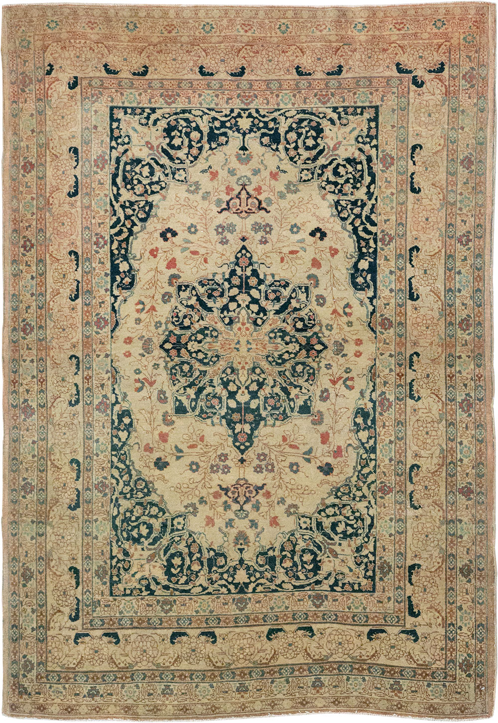 Antique Persian Tabriz Hagi Jalili Rug, No.18474 - Galerie Shabab