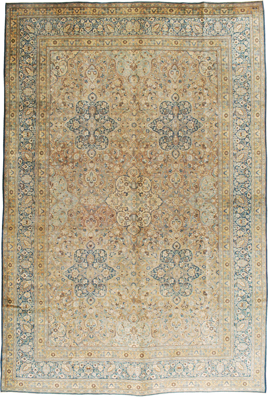 Antique Persian Mashad Carpet, No.18484 - Galerie Shabab