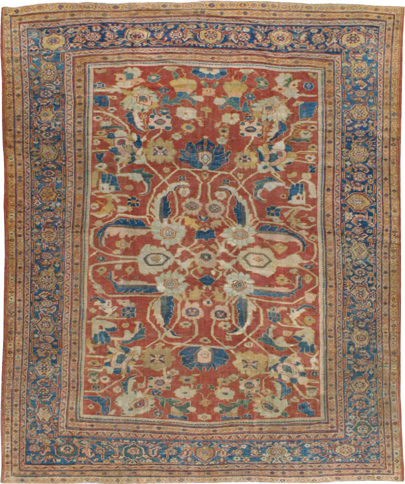 Antique Persian Sultanabad Carpet, No.18486 - Galerie Shabab