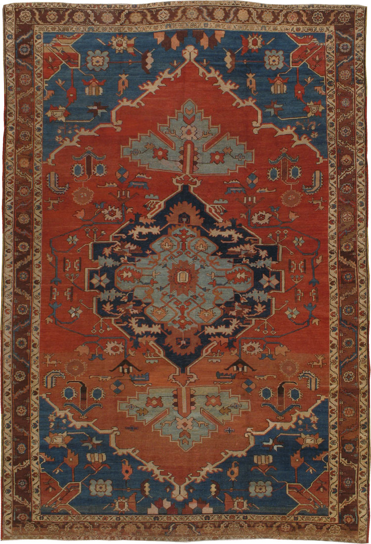 Antique Persian Serapi Carpet, No.18487 - Galerie Shabab