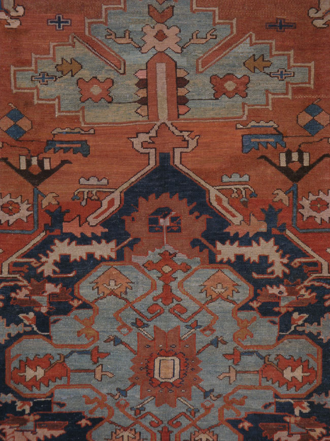 Antique Persian Serapi Carpet, No.18487 - Galerie Shabab