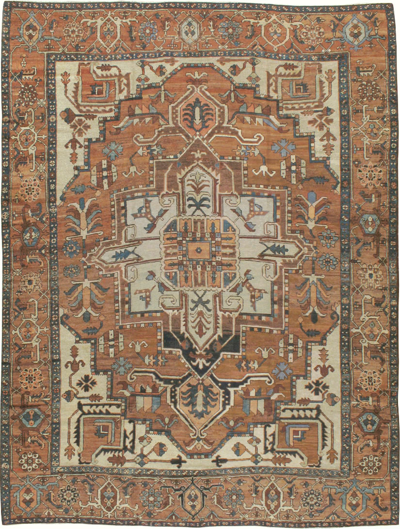 Antique Persian Serapi Carpet, No.18490 - Galerie Shabab