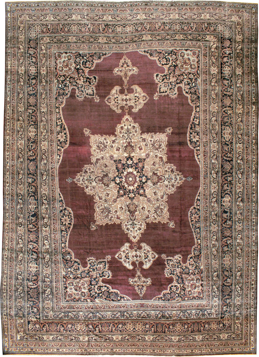 Antique Persian Lavar Kerman Carpet, No.18494 - Galerie Shabab
