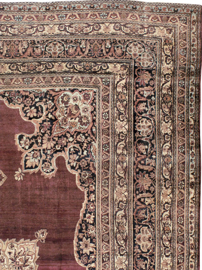 Antique Persian Lavar Kerman Carpet, No.18494 - Galerie Shabab