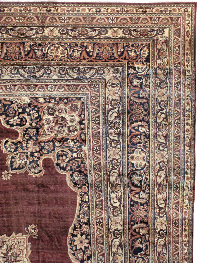 Antique Persian Lavar Kerman Carpet, No.18494 - Galerie Shabab