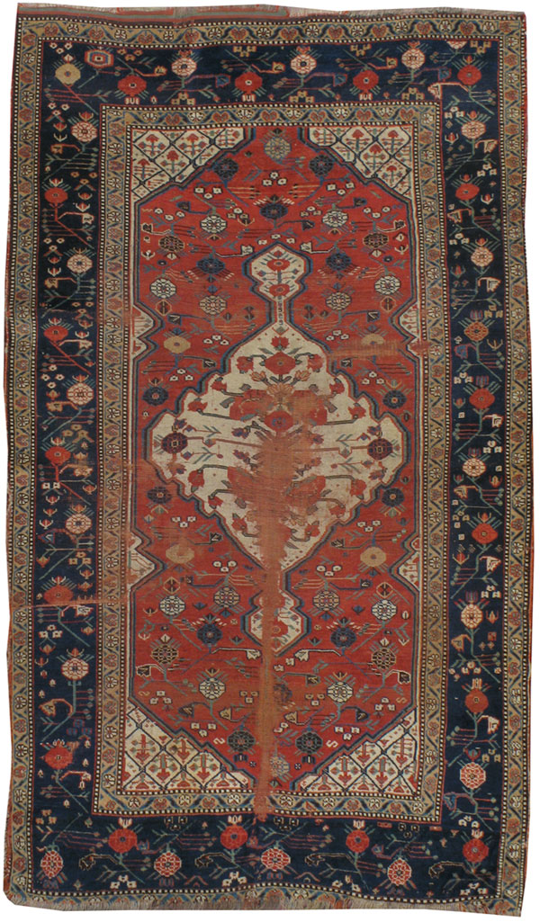 Antique Persian Qashqai Distressed Rug, No.18496 - Galerie Shabab