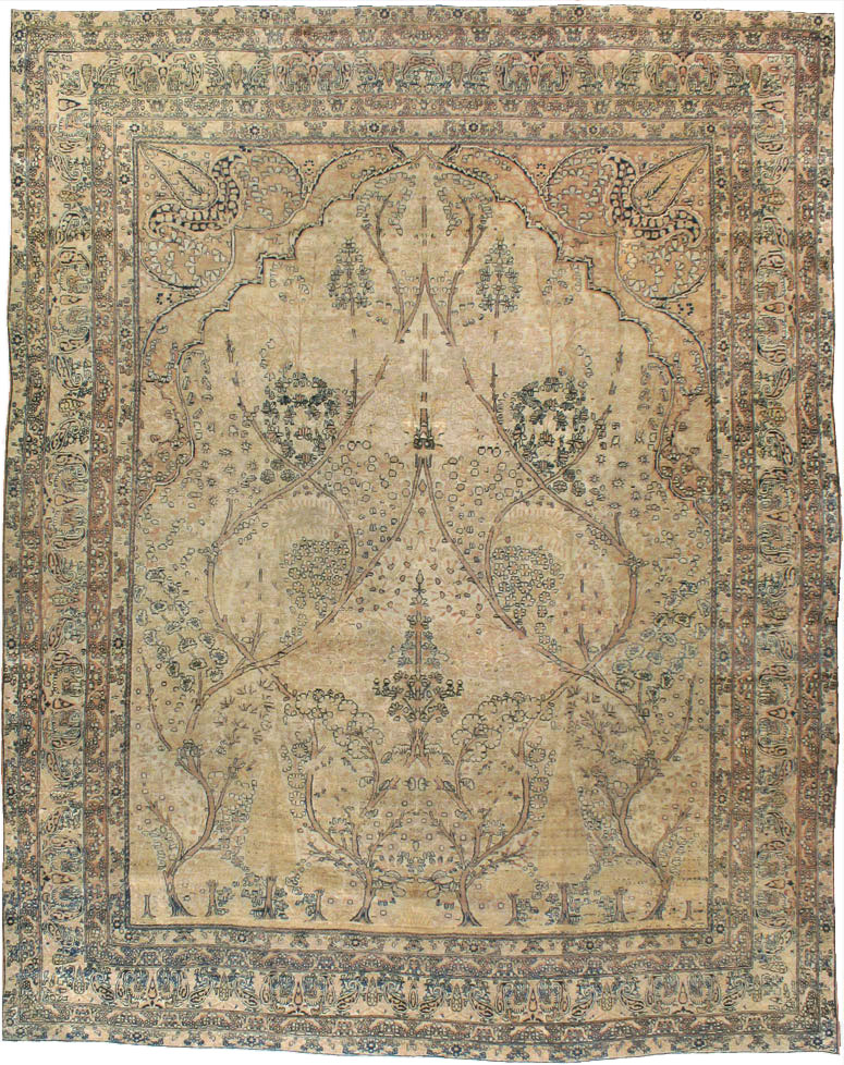 Antique Persian Lavar Kerman Carpet, No.18498 - Galerie Shabab