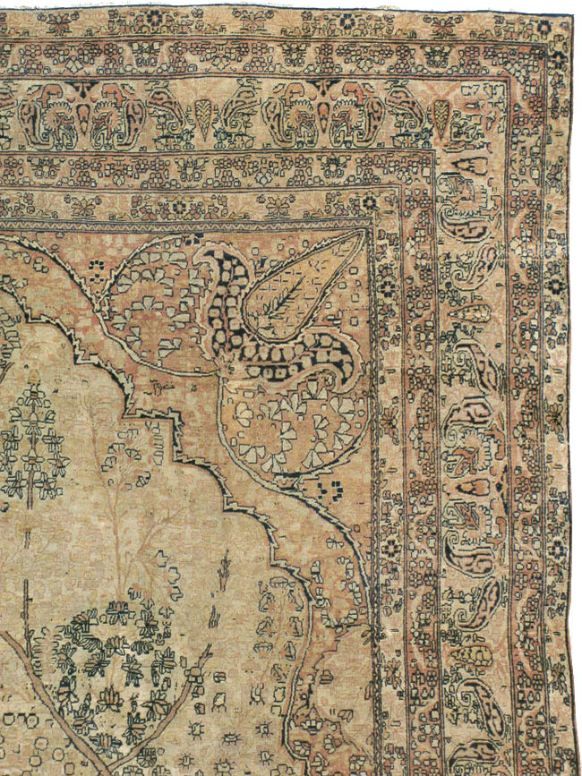 Antique Persian Lavar Kerman Carpet, No.18498 - Galerie Shabab