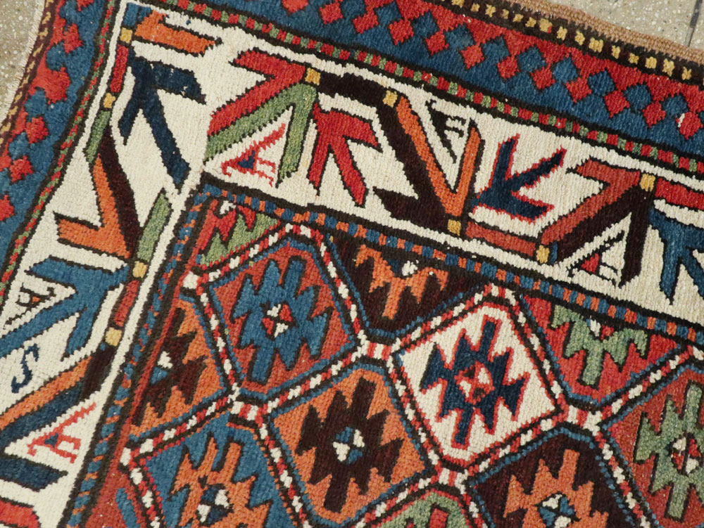 Antique Kazak Runner, No.18509 - Galerie Shabab