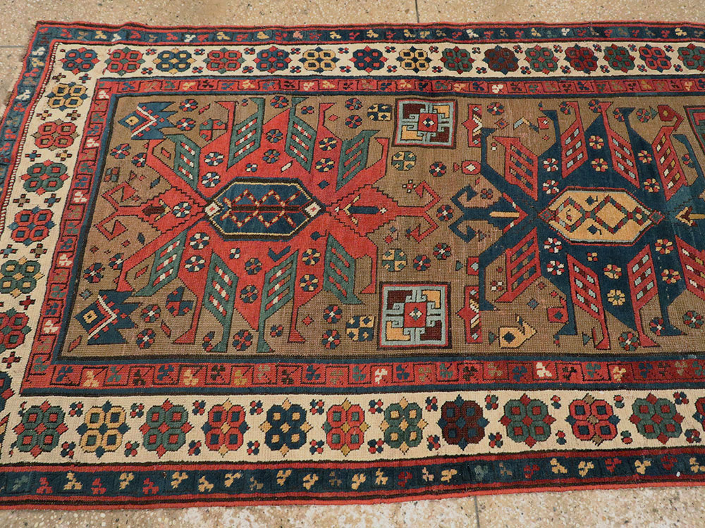 Antique Caucasian Kazak Rug, No.18514 - Galerie Shabab