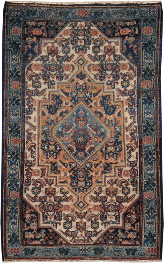 Vintage Persian Dorokhsh Rug, No.18518 - Galerie Shabab