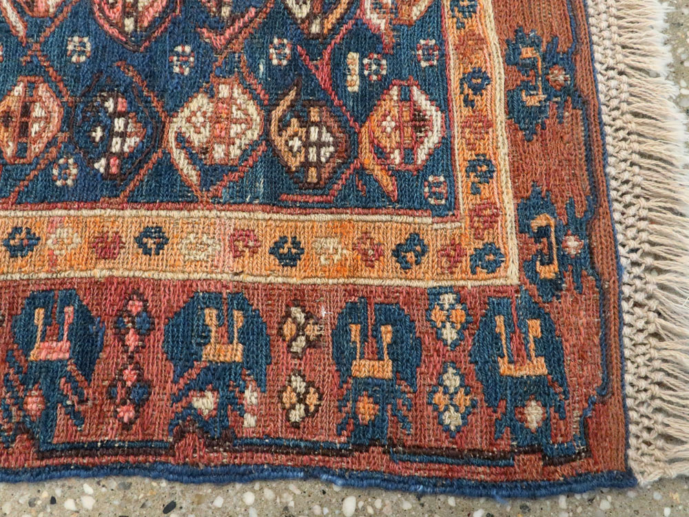 Antique Central Asian Soumak Rug, No.18521 - Galerie Shabab