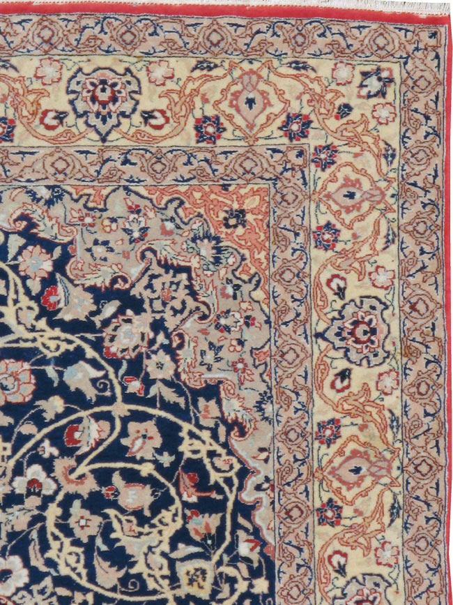 Vintage Persian Nain Rug, No.18527 - Galerie Shabab
