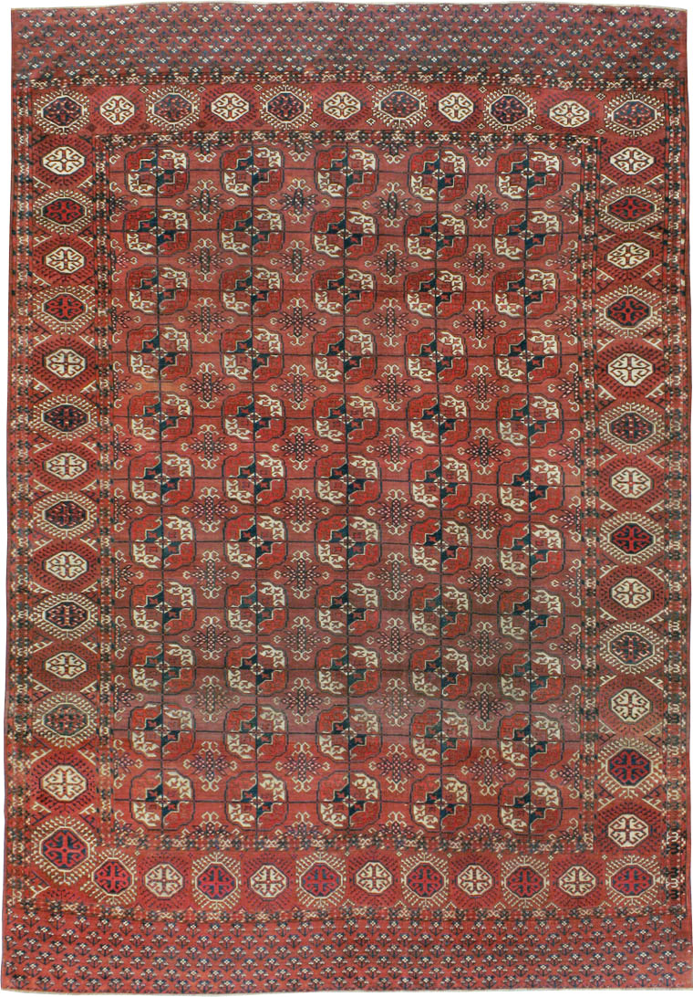 Antique Central Asian Tekke Rug, No.18529 - Galerie Shabab