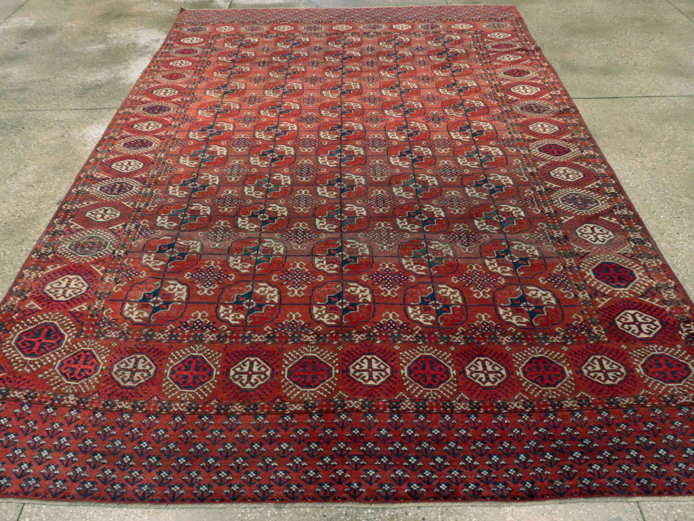 Antique Central Asian Tekke Rug, No.18529 - Galerie Shabab