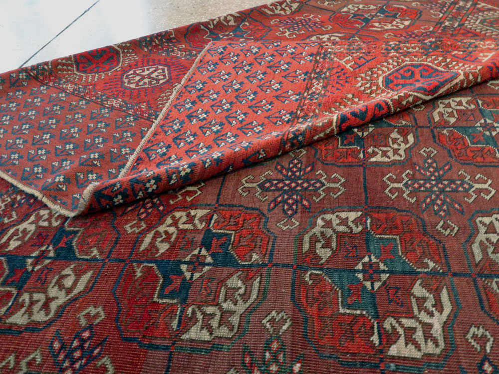 Antique Central Asian Tekke Rug, No.18529 - Galerie Shabab