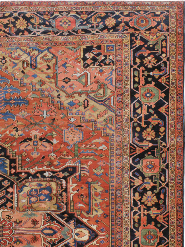 Antique Persian Heriz Rug, No.18535 - Galerie Shabab