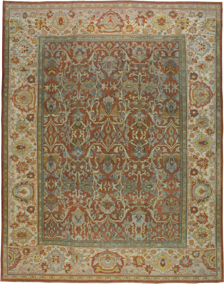 Antique Persian Mahal Carpet, No.18537 - Galerie Shabab