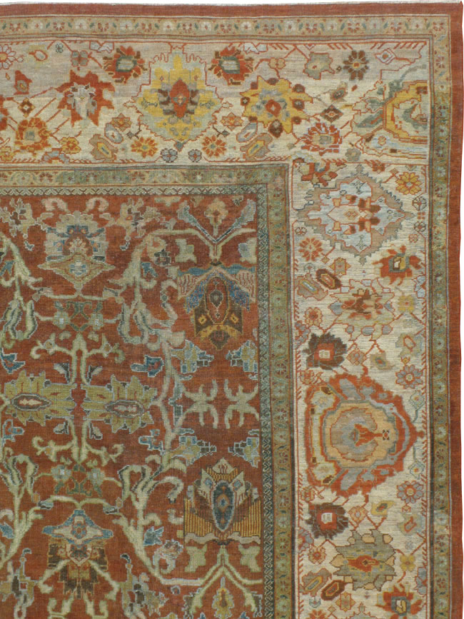 Antique Persian Mahal Carpet, No.18537 - Galerie Shabab