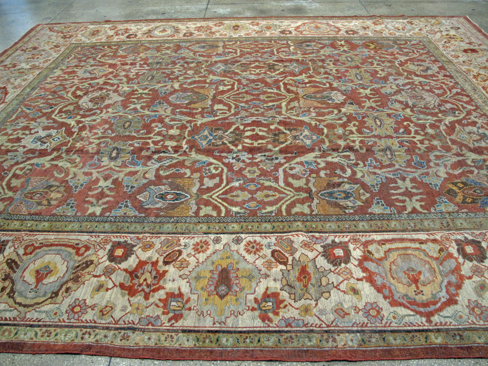 Antique Persian Mahal Carpet, No.18537 - Galerie Shabab