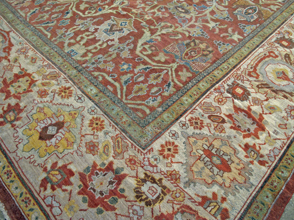 Antique Persian Mahal Carpet, No.18537 - Galerie Shabab