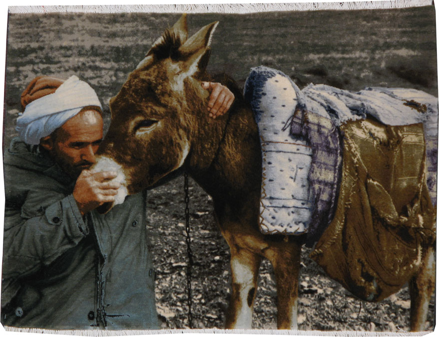 Vintage Persian Tabriz Pictorial Rug, No.18540 - Galerie Shabab