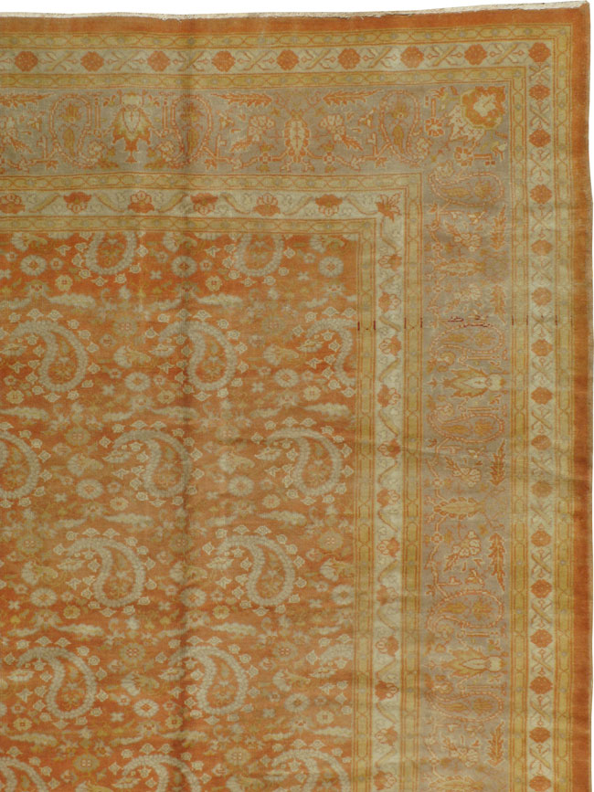 Antique Turkish Oushak Carpet, No.18569 - Galerie Shabab