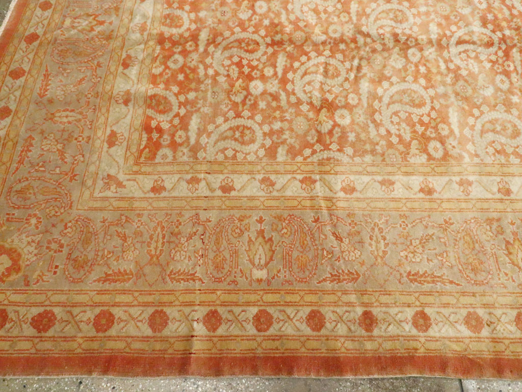 Antique Turkish Oushak Carpet, No.18569 - Galerie Shabab