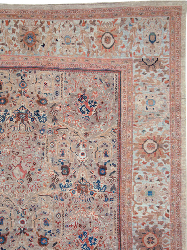 Antique Persian Mahal Carpet, No.18579 - Galerie Shabab