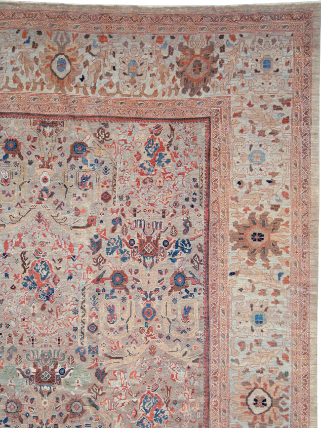 Antique Persian Mahal Carpet, No.18579 - Galerie Shabab