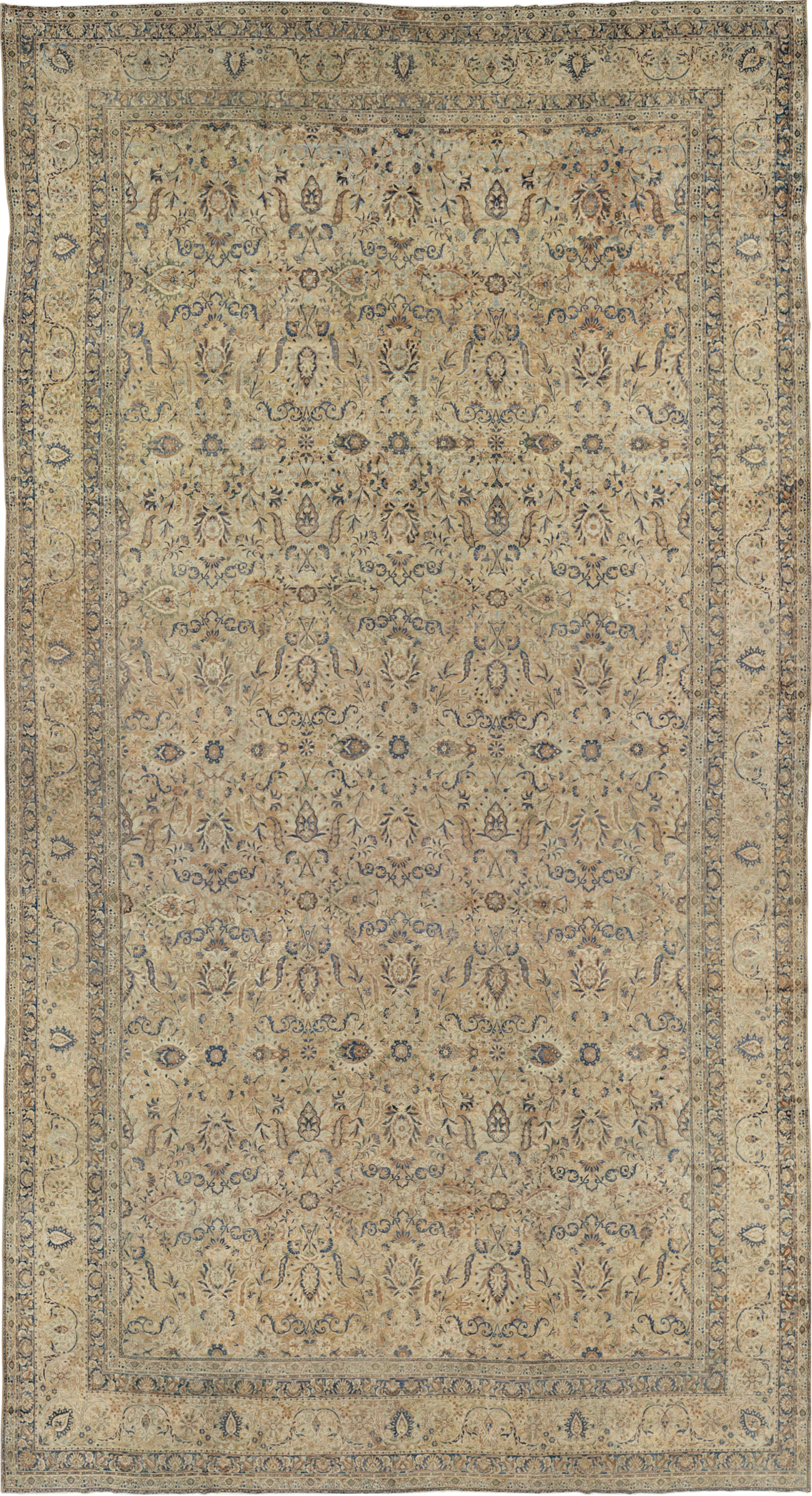 Antique Persian Lavar Kerman Oversize Carpet, No.18592 - Galerie Shabab