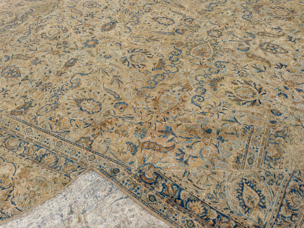 Antique Persian Lavar Kerman Oversize Carpet, No.18592 - Galerie Shabab