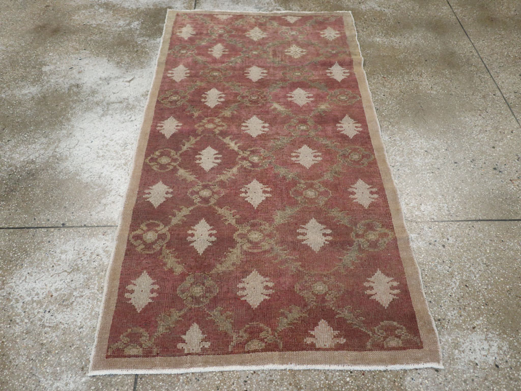 Vintage Turkish Anatolian Throw Rug, No.18618 - Galerie Shabab