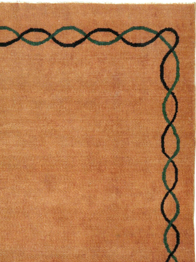 Vintage Persian Mashad Modernist Rug, No.18641 - Galerie Shabab