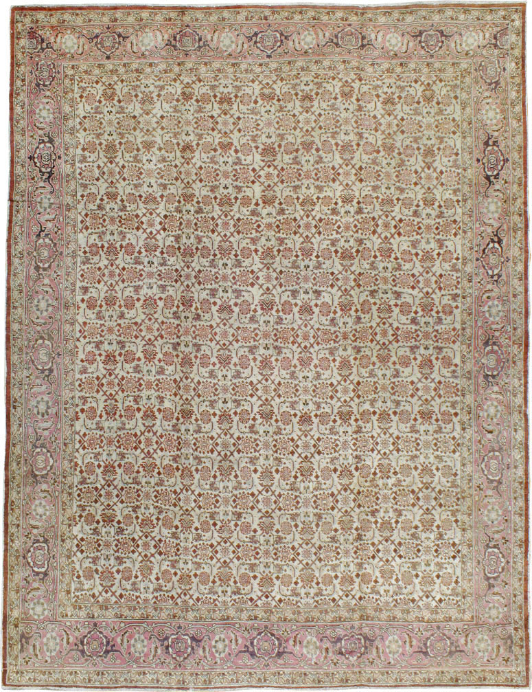 Antique Persian Tabriz Carpet, No.18649 - Galerie Shabab