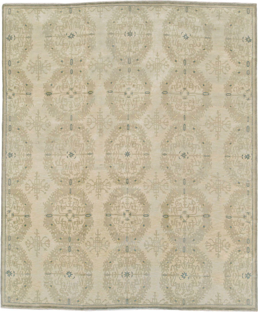 Modern Indian Lahore Large Room Size Carpet, No.18659 - Galerie Shabab