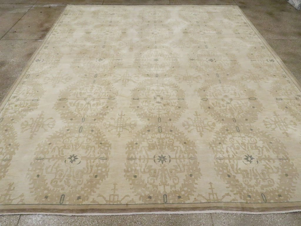 Modern Indian Lahore Large Room Size Carpet, No.18659 - Galerie Shabab