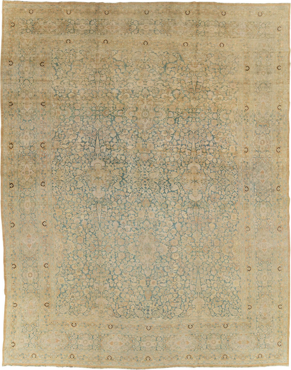Antique Persian Mashad Carpet, No.18663 - Galerie Shabab