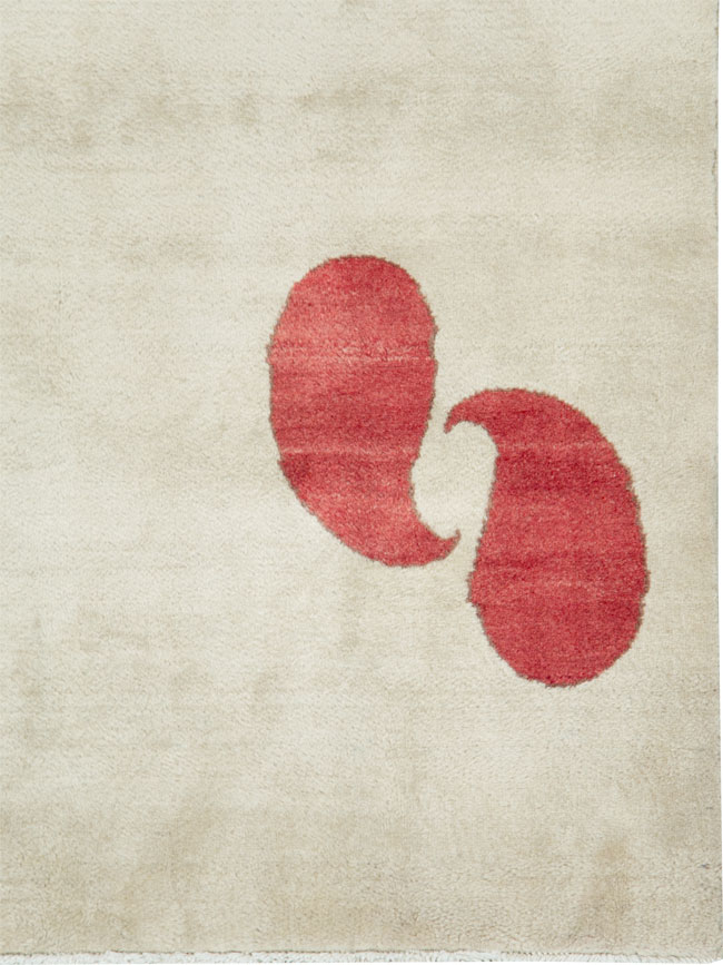 Vintage Persian Mashad Deco Style Rug (Pair: 1 of 2), No.18666 - Galerie Shabab