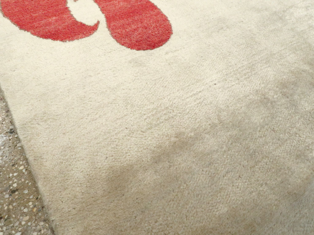 Vintage Persian Mashad Deco Style Rug (Pair: 1 of 2), No.18666 - Galerie Shabab