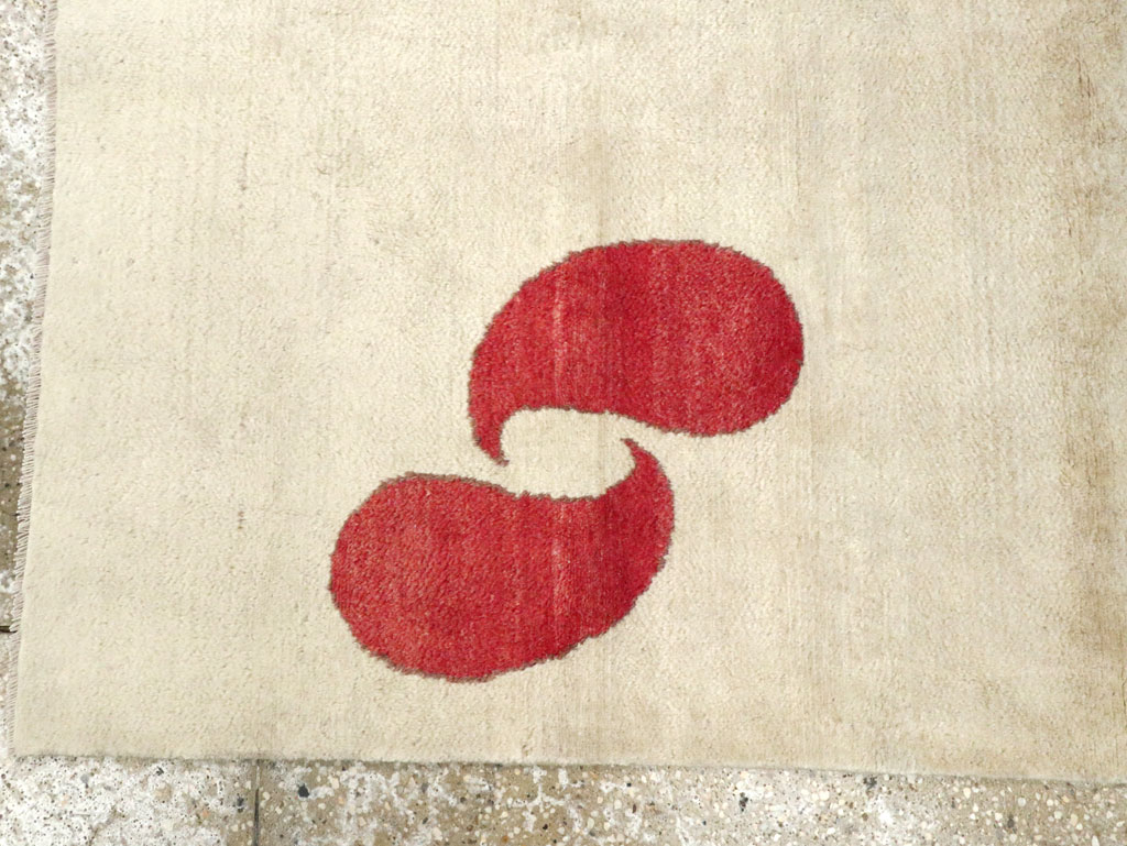 Vintage Persian Mashad Deco Style Rug (Pair: 1 of 2), No.18666 - Galerie Shabab