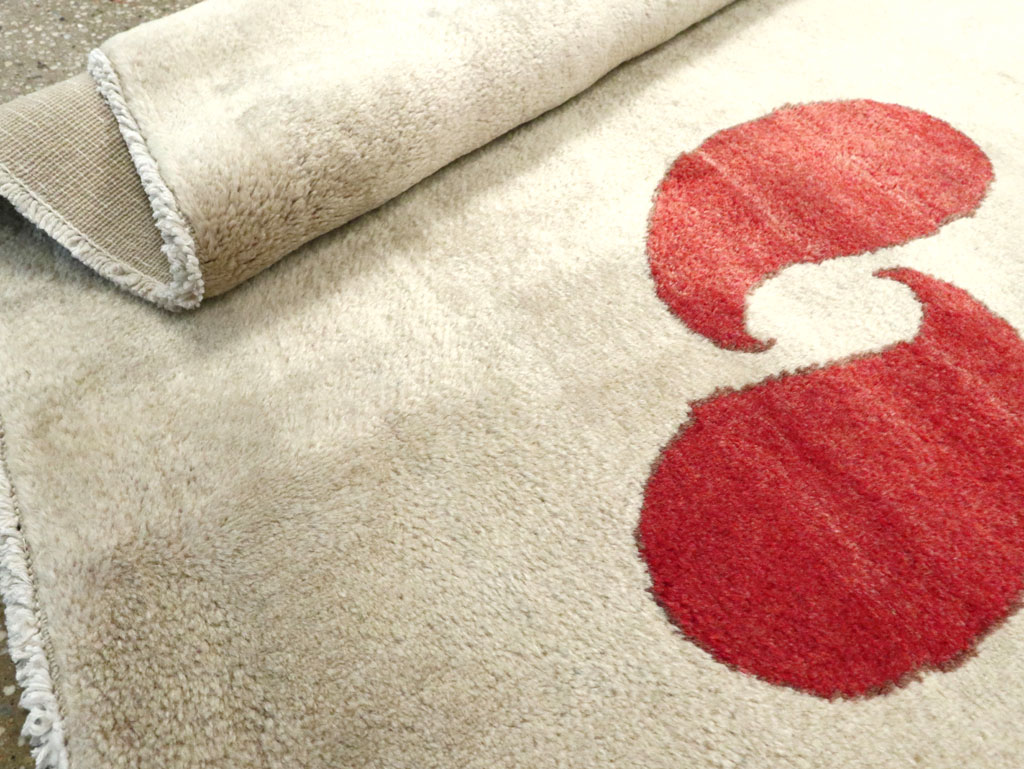 Vintage Persian Mashad Deco Style Rug (Pair: 1 of 2), No.18666 - Galerie Shabab