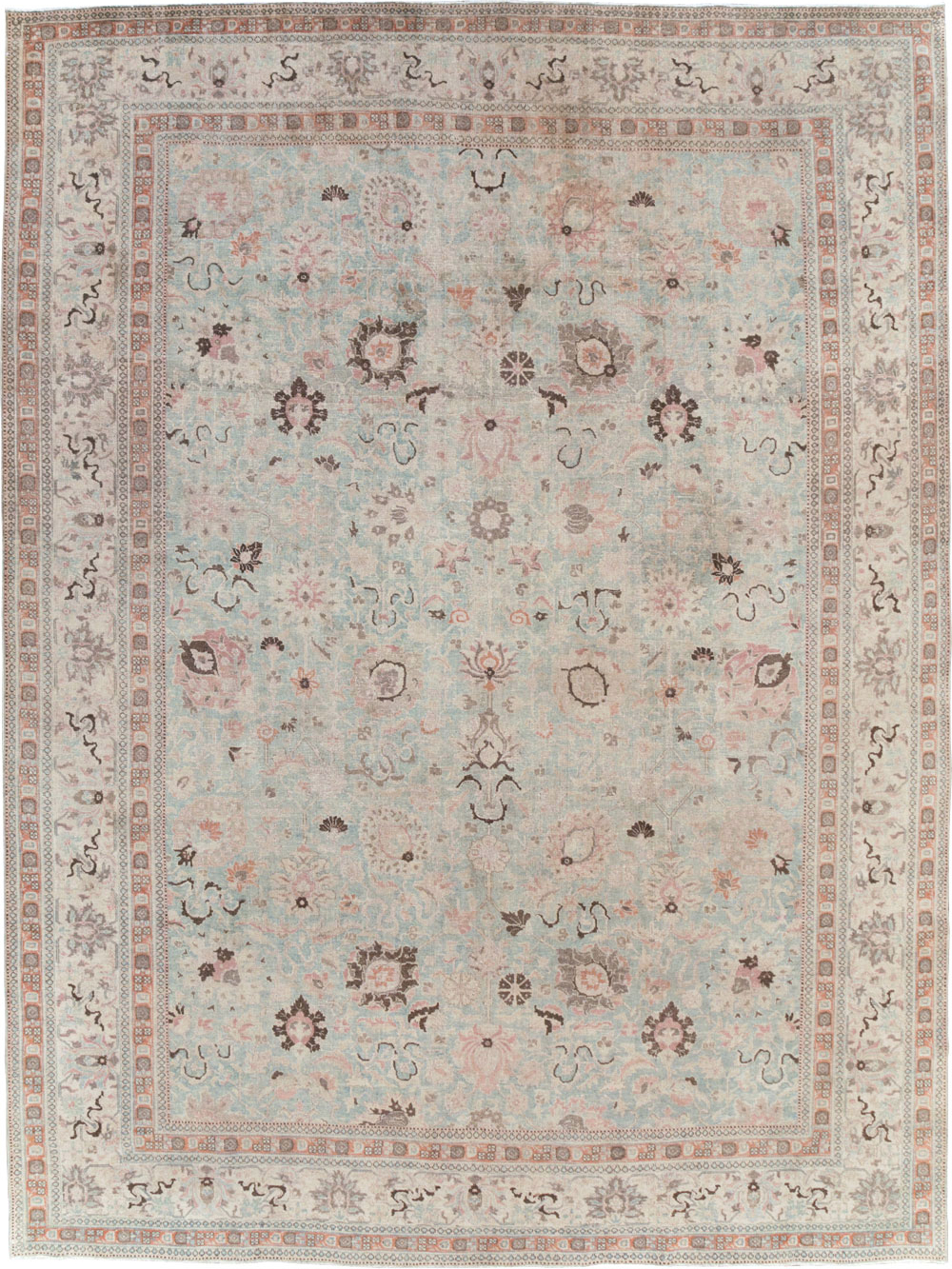 Antique Persian Tabriz Room Size Carpet, No.18667 - Galerie Shabab