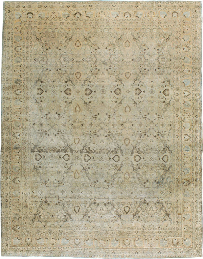 Antique Persian Tabriz Carpet, No.18668 - Galerie Shabab