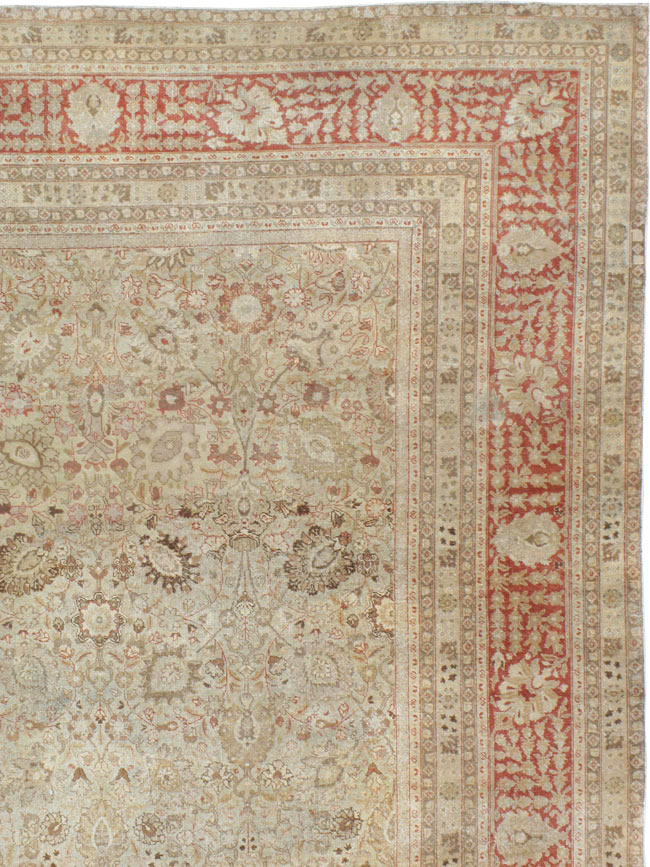 Antique Persian Tabriz Carpet, No.18669 - Galerie Shabab