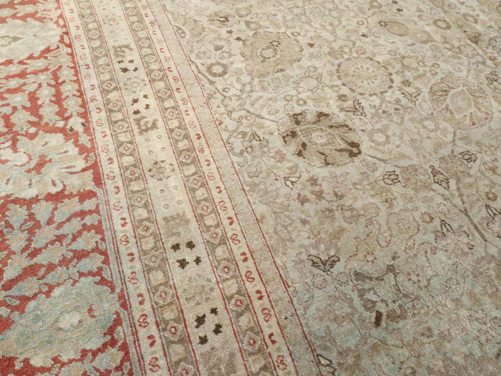 Antique Persian Tabriz Carpet, No.18669 - Galerie Shabab