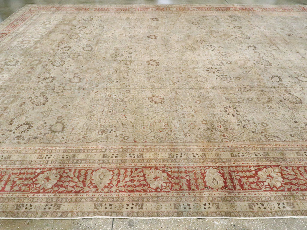 Antique Persian Tabriz Carpet, No.18669 - Galerie Shabab