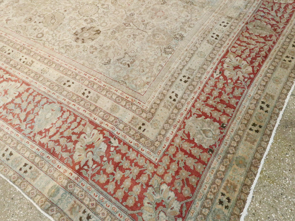 Antique Persian Tabriz Carpet, No.18669 - Galerie Shabab