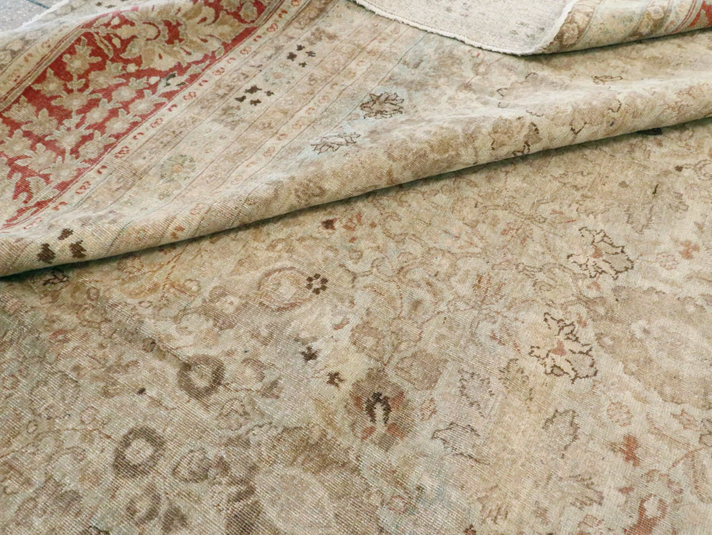 Antique Persian Tabriz Carpet, No.18669 - Galerie Shabab