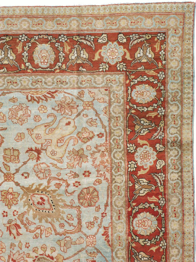 Antique Persian Tabriz Carpet, No.18670 - Galerie Shabab